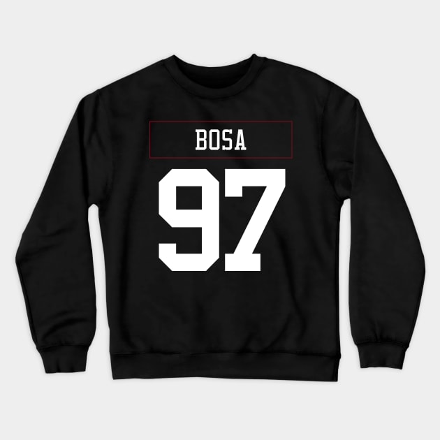 Nick Bosa 49ers Crewneck Sweatshirt by telutiga